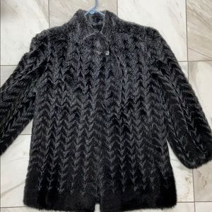 Faux fur coat.  Jordache. Car length
